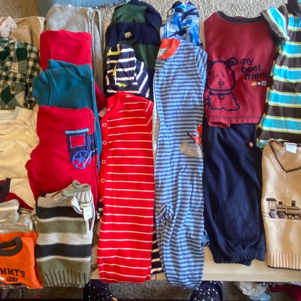 12 Months Boys 37 piece Bundle exp Aug 1st